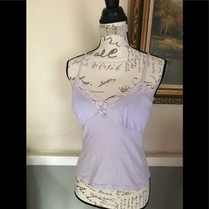 Vintage Y2K Energie Lace V-Neck Bow Cami Top M